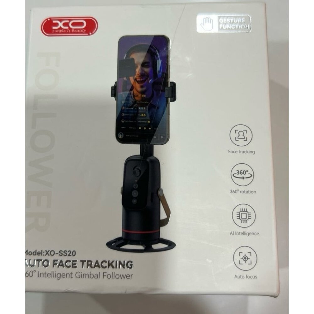 Model:XO-SS20 AUTO FACE TRACKING 360° Intelligent Gimbal Follower